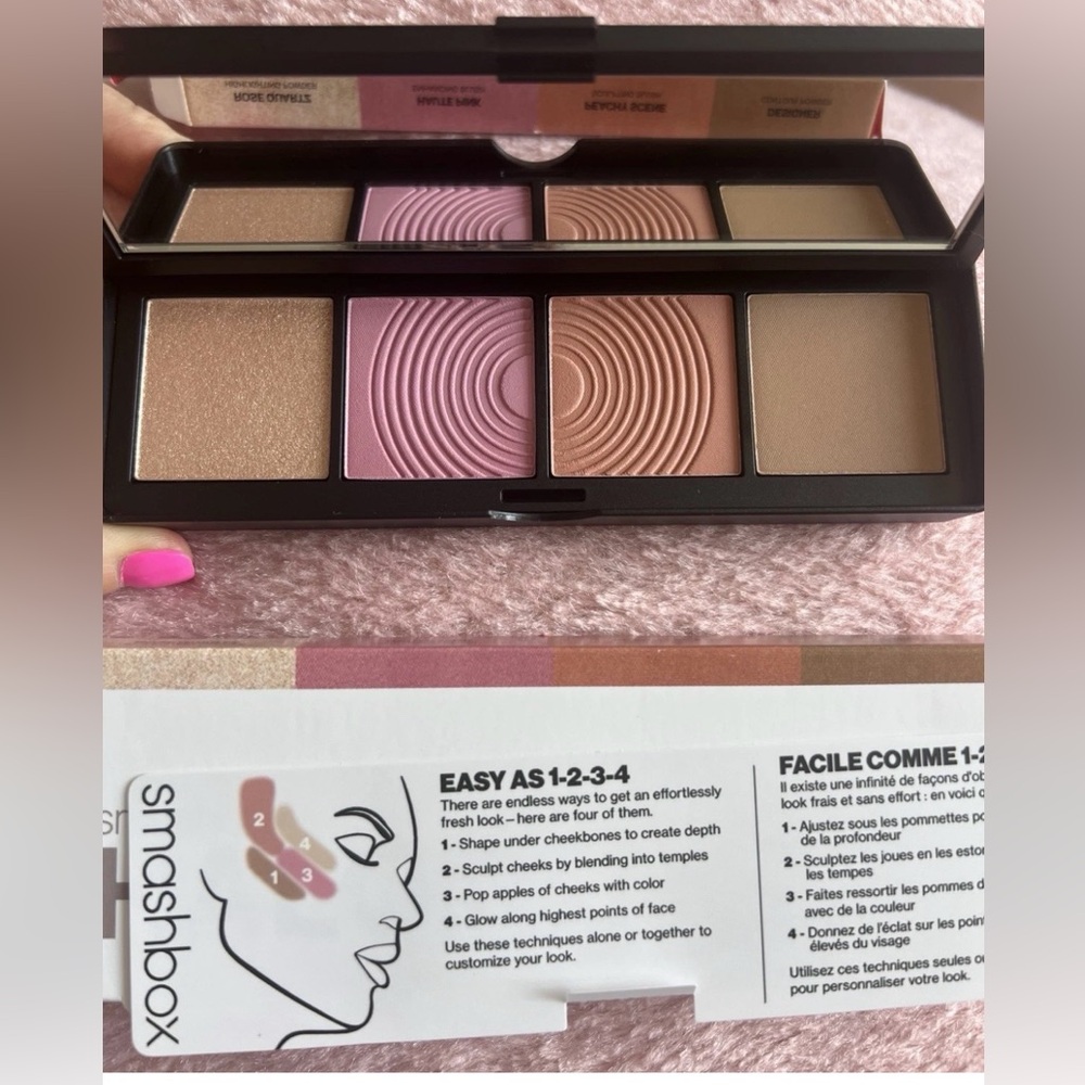 Smashbox Halo Sculpt And Glow Face Palette Pink Saturation